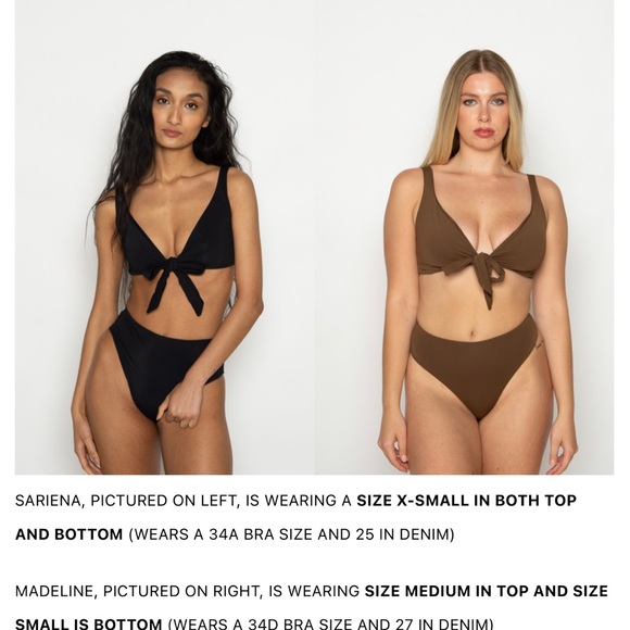 TIE FRONT SWIMSUIT TOP - Picture 3 of 5